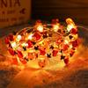 Meleager Luci natalizie, 2m 20 LED Renna decorazioni natalizie lucine, lucine natalizie bianco caldo, lucine natalizie a tema natalizio a LED per albero di Natale, camera da letto, festa, balcone