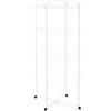 Brabantia HangOn Tower Stendibiancheria verticale 30 m (White), Stendino verticale alto e salvaspazio con ampia superficie per stendere, Stendipanni con ruote girevoli e due ganci angolari