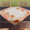 PETTI Artigiani Italiani - Accessori Tessili da Cucina, Centrotavola Moderno 90x90 cm in Microfibra, Tovaglia Centro Tavola Elegante in Stampa Digitale Zucca Pumpkin, Halloween, 100% Made in Italy