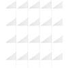 DECOMELODY 20 Pezzi 20 Piccole Bandierine Triangolari Bianche su Bastoncini in Plastica, Bandiere Portatili su Asta Resistenti e Antivento, per Feste, Decorazioni e Eventi All'aperto