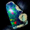 OPAL EMPIRE Fire opal Crudo Etiope, Gemma Pietra Naturale 11 KT Black rough 20x12mm