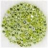 Gemsporium Peridoto Tonalità Verde Ricco Naturale Round Cut 130PZ 4.20ct 1.9mm