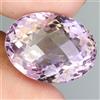 Gemsporium Taglio Ovale Naturale Bi Colore Viola Giallo Ametrino Brasile 20.23ct 18x14mm