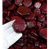 500 KT Africano Rosso Stella Rubino Gemma Grezzo Lotto Naturale Esagonale Taglio