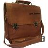 Fatto a mano Handmade 16" Borsa Messenger Vintage In Pelle Da Uomo C Lock Laptop