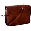 Classy Borsa Portadocumenti Uomo Vera Pelle Vintage Messenger Marrone Classy