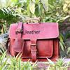 Fatto a mano Borsa Postino Uomo Bull Vintage In Pelle Trade Per Laptop Business 11X15X5