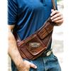 Fatto a mano Borsa Marsupio Spalla Mobile Vintage Uomo In Pelle Marrone