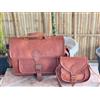 Fatto a mano Handmade Vintage Messenger Grande In Pelle Borsa Portatile Laptop Testa 11x15x5"