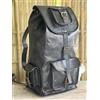 Fatto a mano Borsa Zaino Vintage In Pelle Nera per Laptop Da 20" per Capra Da Palestra