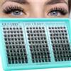 GEMERRY Ciglia Finte Ciuffetti Ciglia Finte Extension Ciglia Lash Cluster DIY Eyelash Extension a Casa per Principianti Naturali Lashes (C9,8-16mm)