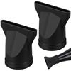 MUCKLILY Beccuccio Phon Nero 2 Pezzi in Nailon Riutilizzabile per Asciugacapelli Diffusore Phon per Styling e Parrucchiere Professionale