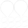 LOORGVEL Cerchietto Chioma Donna 3mm in Acciaio Inossidabile, Argento | 10 Pezzi, Stile Elegante e Bello, per Matrimoni e Prom, Decorabile Fiori o Gioielli