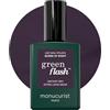 Manucurist Smalto Semipermanente Viola con Sottotoni Grigi Green Flash Queen of Night - Smalto Gel UV e LED per Unghie - 12-Free, Bio-Based fino all'84% - Manicure Professionale - 15 ml