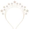 Meleager Stella Strass Capelli Cerchietto Scintillio, Fascia per Capelli Stella Oro，Cerchietto con Stell Donne e Ragazze, Cerchietto per Compleanno Feste, Matrimoni