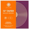 50X 33 Giri Buste per Vinile GATEFOLD | CRYSTAL Trasparente Plastica Custodia pe