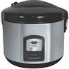 Adlereurope Adler AD 6406 Cuoci Riso 1000W 1.5 Litri Nero Acciaio Inossidabile con Funzione Riscaldamento e Pentola Interna Estraibile