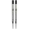 Monteverde Ricarica gel senza cappuccio (per Parker), punta ad ago extra fine da 0,5 mm, nero