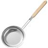 CIYODO Cucchiaio Forato Spesso in Acciaio Inox per Pasta e Noodles | Manico lungo Foro per Appenderlo, Superficie Liscia Antiscivolo, Drenaggio Rapido, Finitura Argento Stile Casuale