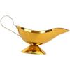 LABRIMP Sauce Pitcher in Acciaio Inox, 85ml, Oro, per Servizio Tavola | Stile Elegante e Design Semplice, Uso Versatile in Ristorante, Erogazione Stabile e Affidabile
