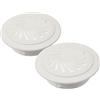 CIYODO Tappi Per Fori Del Condizionatore D'aria 2 Coperture Per Fori A Muro Tappi Rotondi in Materiale Resistente