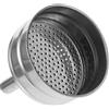 TOYANDONA Filtro in Acciaio Inossidabile per Moka, Filtro Riutilizzabile Argento, Accessorio Anti-ruggine e Pratico per Caffè Macinato e Chicchi