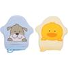 NULYLU Asciugamano 2 Pezzi Neonata Guanti da Bagno in Cotone e Portatile a Forma di Stella Cartoon Assorbente per Home e Travel
