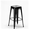 AHD Amazing Home Design Sgabello da bar 76cm in metallo per bar e cucina Steel Up - Nero