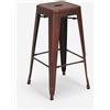 AHD Amazing Home Design sgabello da bar in metallo dal design industriale 78cm in acciaio stale - bronzo