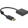 Tragant DELOCK Adattatore DisplayPort 1.2 a presa HDMI 4K attivo Nero