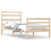 vidaXL Letto in legno di pino massiccio 90x200 cm