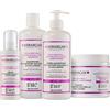 Kerargan - Set volume shampoo, balsamo, maschera e siero con biotina e collagene