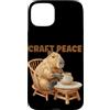 Pottery Capybara Outfit Custodia per iPhone 15 Plus Funny Craft Peace Capybara con Potter Hobby
