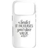 Fraxoweb Custodia per iPhone 17 Pro Citazione ispiratrice Smile It Increases Your Face Value