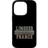 French born and France apparel Custodia per iPhone 14 Pro Retro Limoges Francia