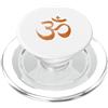 Om Hindu symbol mantra Ohm by Project Fr Om Stampa Yoga marrone Sbiaduto Ohm Mantra Simbolo Sanscrito Aum PopSockets PopGrip per MagSafe