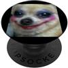 Dog Meme Fun Cute Humor Arts (Chihuahua) Divertente Chihuahua Brutto Trucco Viso Sfocato Meme PopSockets PopGrip Adesivo