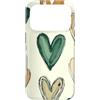 Sage Green Cream Beige Hearts Gifts Custodia per iPhone 17 Pro Cuore Verde Doodle Modello Salvia Verde Beige San Valentino