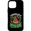 Cute Fruit Cartoon Joke for Food Lovers Custodia per iPhone 16 Pro Max Divertente cibo gioco di parole anguria melonaire amante dei soldi