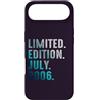 Birthday Gift Limited Edition July 2006 Custodia per iPhone Air Edizione Limitata Luglio 2006 Retro Vintage 2006