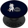 Unicorn Office Worker Corporate Slave Hu Divertente lavoro unicorno incatenato a rock ufficio umorismo burnout PopSockets PopGrip Adesivo