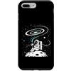 Cosmic Dreamer Design Custodia per iPhone 7 Plus/8 Plus Moonlit Reader Astronauta Retro Space Book Lover