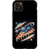 Cosmic Dreamer Design Custodia per iPhone 11 Pro Max Laser Eyes Pizza Surfer Cat Retro Vaporwave Space