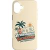 Vacation Beach Days Custodia per iPhone 16 Plus Vacanziere professionista Viaggio Spiaggia Palme Sole