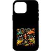 Rottweiler Astronaut Space Dogs Mid Cent Custodia per iPhone 16 Pro Max Rottweiler Astronauta Space Dogs Mid Century Retro