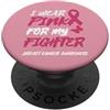BREAST CANCER HOPE AWARENESS INDOSSO IL ROSA PER IL MIO COMBATTIMENTO CONSAPEVOLEZZA DEL CANCRO AL PopSockets PopGrip Adesivo