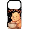 Pottery Capybara Outfit Custodia per iPhone 17 Pro Divertente costume Clay Vibes per gli amanti di Potter e Capibara