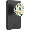 Sage Green Cream Beige Hearts Gifts Cuore Verde Doodle Modello Salvia Verde Beige San Valentino PopSockets PopWallet per MagSafe