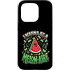 Cute Fruit Cartoon Joke for Food Lovers Custodia per iPhone 15 Pro Divertente cibo gioco di parole anguria melonaire amante dei soldi