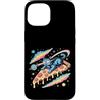 Cosmic Dreamer Design Custodia per iPhone 15 Laser Eyes Pizza Surfer Cat Retro Vaporwave Space